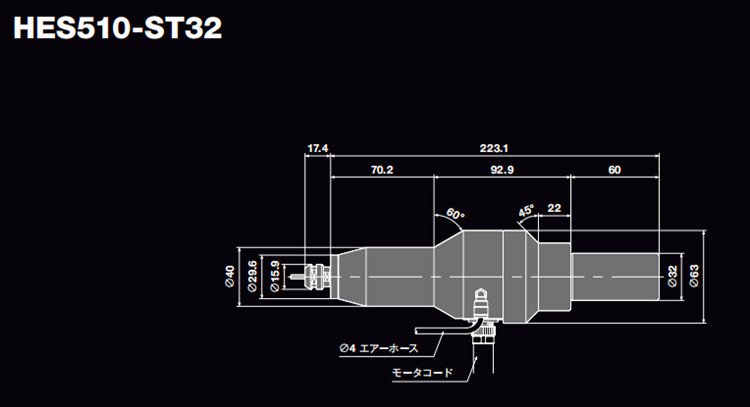 日本NAKANISHI<a href='/gaosuzhuzhou.htm' class='keys' title='點擊查看關于高速主軸的相關信息' target='_blank'>高速主軸</a>HES510ST32噴絲板主軸增速刀柄_副本.jpg